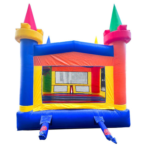 Rental Lite Rainbow Modular Bounce House with Blower