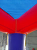 Image of Rental Lite Rainbow Smiley Face Castle Inflatable Bounce House with Blower