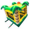Image of Rental Lite Tropical Jungle Smiley Face Inflatable Bounce House with Blower