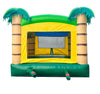 Image of Rental Lite Tropical Jungle Smiley Face Inflatable Bounce House with Blower (Non Printed)