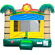 Rental Lite Tropical Jungle Smiley Face Inflatable Bounce House with Blower (Non Printed)