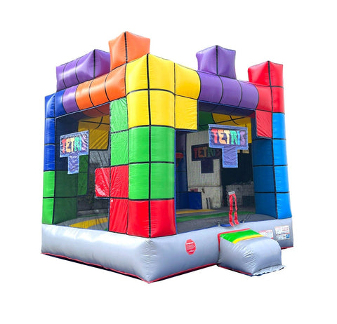 Rental Lite Tetris® Bounce House with Blower by POGO Bounce House