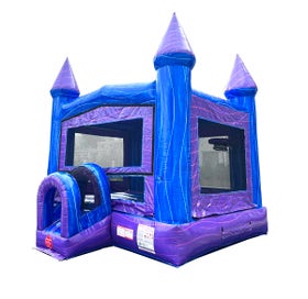 Purple Marble Modular Bounce House with Blower