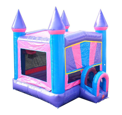 Modular Pink Bouncy Castle with Blower