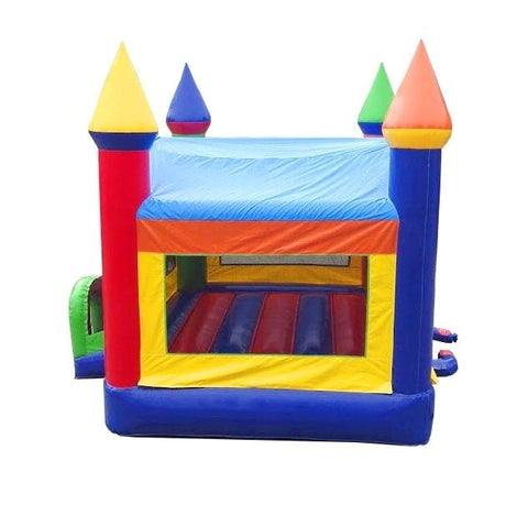 Modern Rainbow Castle Commercial Inflatable Bounce House for Sale