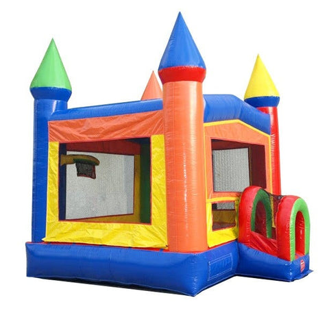 Rainbow Modular Bounce House with Blower