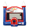 Image of Patriotic Red, White & Blue Bounce House with Blower
