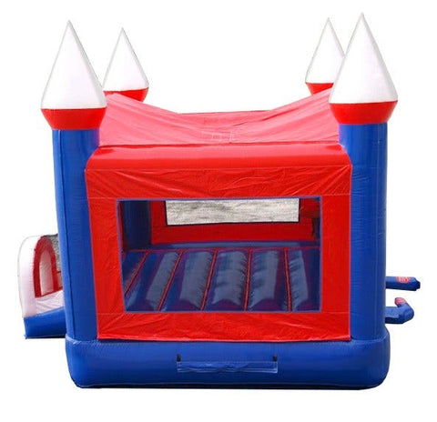 Patriotic Red, White & Blue Bounce House with Blower