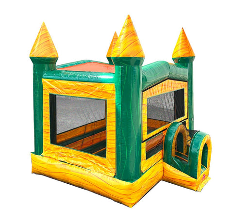 Yellow Marble Modular Bounce House with Blower