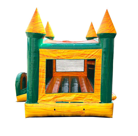Yellow Marble Modular Bounce House with Blower