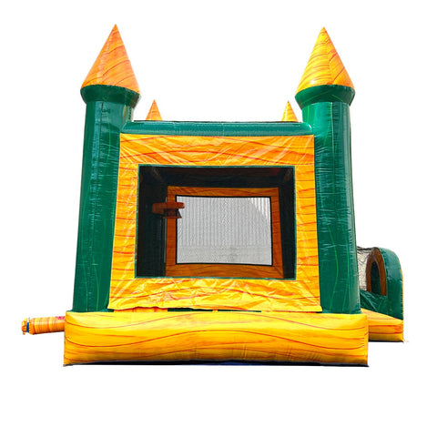 Yellow Marble Modular Bounce House with Blower