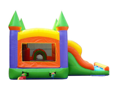 Buy Bounce House Near Me Orange Commercial Inflatable Kids Bouncy Castle with Slide Double Lane Combo with Blower