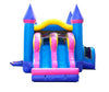 Image of Sale on Kids Commercial Inflatable Bounce House and Double Lane Slide Combo with Blower
