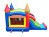 Image of Save on Bounce House Near Me Kids Inflatable Bouncy Castle with Slide and Blower