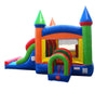 Image of Buy Bounce House Near Me Kids Inflatable Bouncy Castle with Slide and Blower