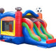 Kids Sports Bounce House and Double Lane Slide Combo with Blower