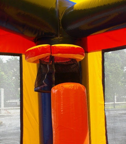 Sale on Kids Sports Commercial Bounce House and Double Lane Slide Combo with Blower