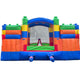 Rental Lite Building Block Double Slide Bounce House Combo with Blower, Removable Pools