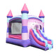 Rental Lite Deluxe Pink Inflatable Bounce House with Slide Combo with Blower