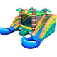 Rental Lite Tropical Double Slide Bounce House Combo with Blower, Removable Pools