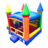Image of Rental Lite Modular Rainbow Dual Lane Combo with Blower and Non-Removable Splash Pool