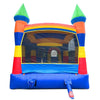 Image of Rental Lite Deluxe Rainbow Bounce House Slide Combo with Blower