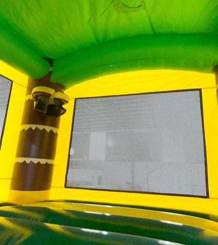 Rental Lite Tropical Bounce House Slide Combo with Non-Removable Pool