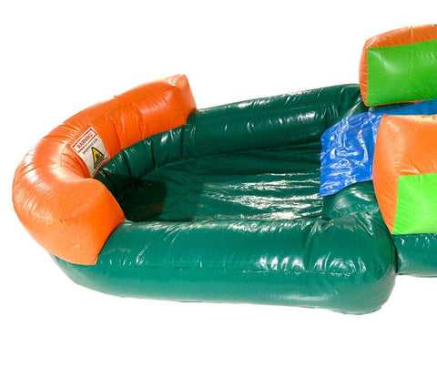 Rental Lite Tropical Bounce House Slide Combo with Non-Removable Pool