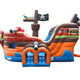 Deluxe Pirate Ship Bounce House and Slide Combo with Blower