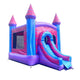 Rental Lite Deluxe Pink Marble Inflatable Bounce House with Slide Combo with Blower