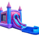 Rental Lite Deluxe Pink Marble Inflatable Bounce House with Slide Combo with Blower and Pool