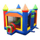 5-Part Multi Play Rainbow Inflatable Bounce House with Slide Combo and Blower