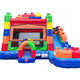 Modular Building Block Inflatable Water Slide Bounce House Combo with Blower by POGO Bounce House