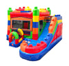 Image of Modular Building Block Inflatable Water Slide Bounce House Combo with Blower by POGO Bounce House