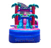 Image of Tropical Paradise, Double Water Slide Bounce House with Blower