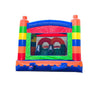 Image of Kids Building Block Inflatable Bounce House with Slide and Blower
