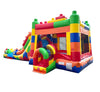 Image of Mega Building Block Inflatable Water Slide Bounce House with Blower