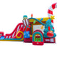 Christmas, Double Water Slide Bounce House with Blower