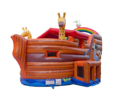 Deluxe Noah's Ark Bounce House and Slide Combo with Blower