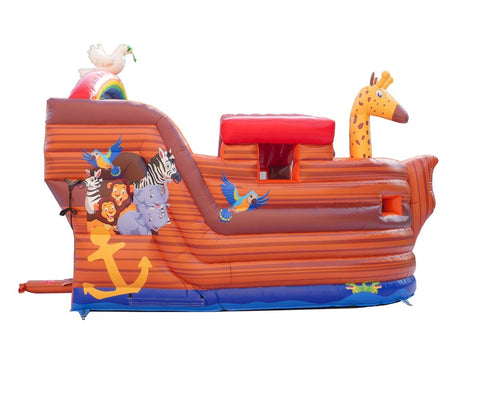 Deluxe Noah's Ark Bounce House and Slide Combo with Blower