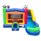 Modular Sports Castle Water Slide Bounce House Combo with Blower