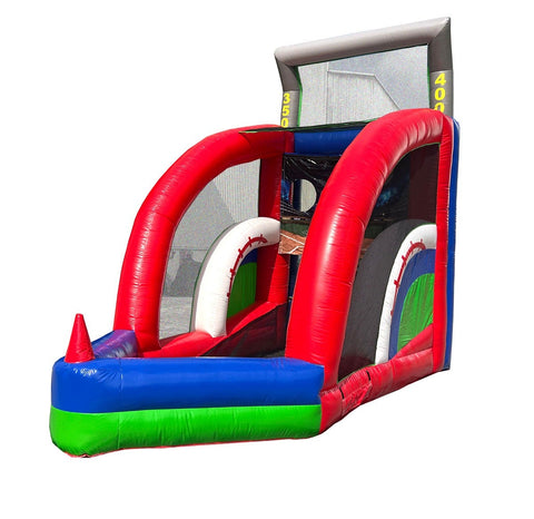 Batter Up Baseball Inflatable Batting & Throwing Game with Blower by POGO Bounce House