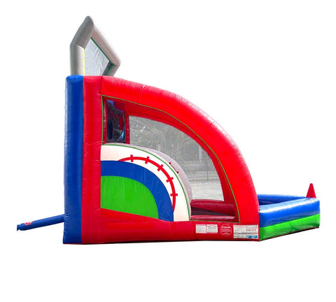 Batter Up Baseball Inflatable Batting & Throwing Game with Blower by POGO Bounce House