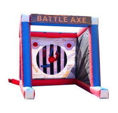 Interactive Throwing Game with Blower - Battle Axe, Red White and Blue