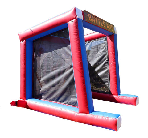Interactive Throwing Game with Blower - Battle Axe, Red White and Blue