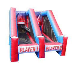 Interactive Shooting Game with Blower, Hoops, Red White and Blue