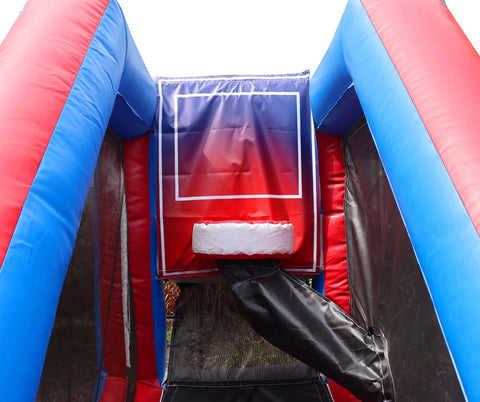 Interactive Shooting Game with Blower, Hoops, Red White and Blue