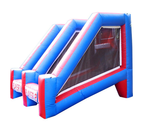 Interactive Shooting Game with Blower, Hoops, Red White and Blue