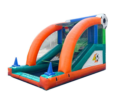 Kick and Score Soccer Inflatable Kicking Target Game with Blower by POGO Bounce House