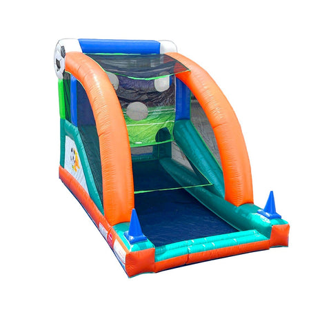 Kick and Score Soccer Inflatable Kicking Target Game with Blower by POGO Bounce House